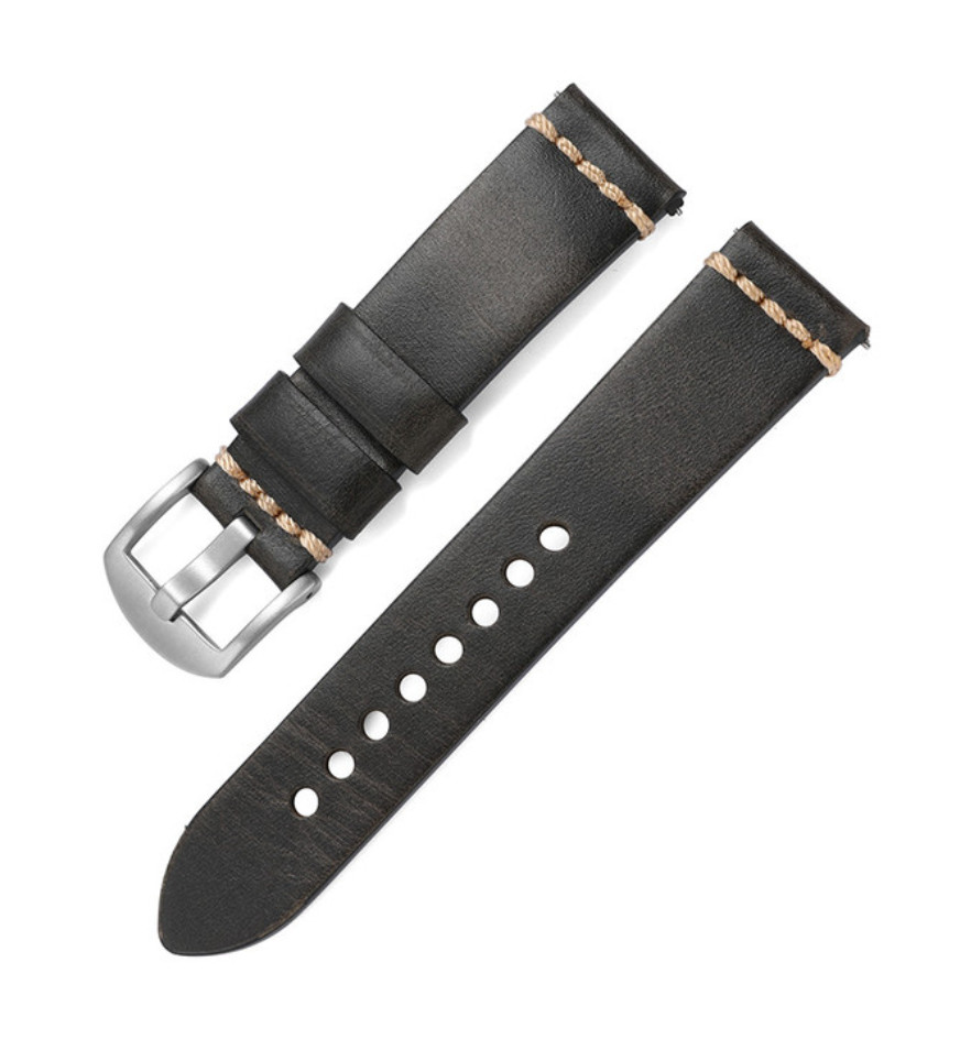 Amparo Miranda® Řemínek na hodinky PD312 černý, Šířka řemínku 20 mm