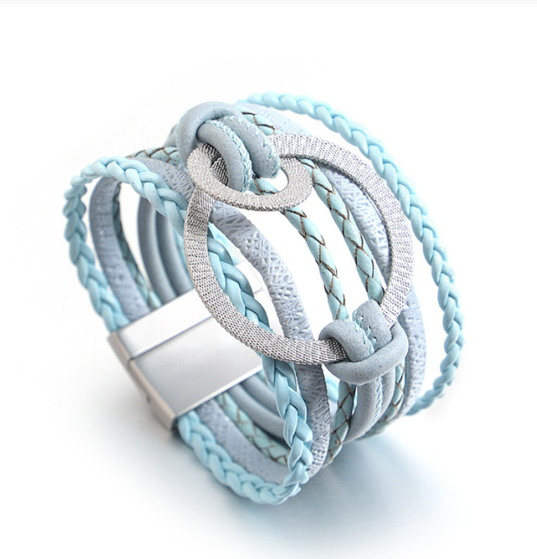 Amparo Miranda® Náramek Ring MK23, Barva světle modrý