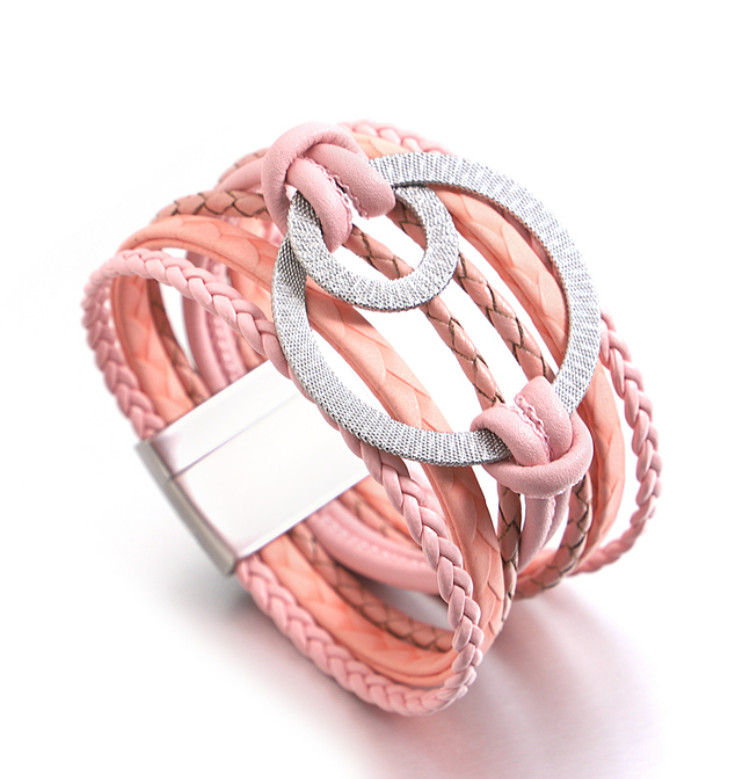 Amparo Miranda® Náramek Ring MK23, Barva růžový
