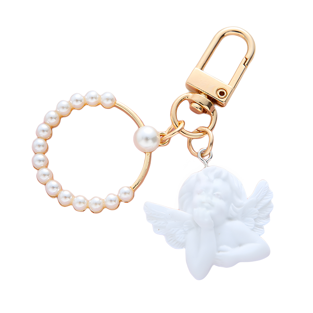 Amparo Miranda® Přívěsek na klíče a kabelku Andělíček s perlami