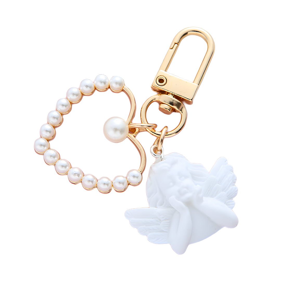 Amparo Miranda® Přívěsek na klíče a kabelku Andělíček s perlami