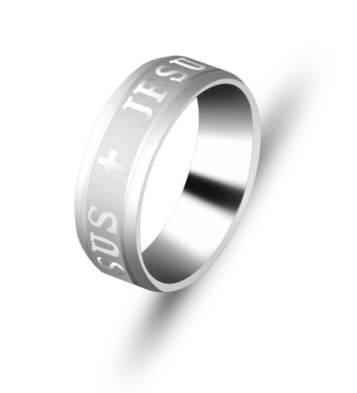 Miranda Nerezový prsten JESUS J01, Velikost prstenu 61