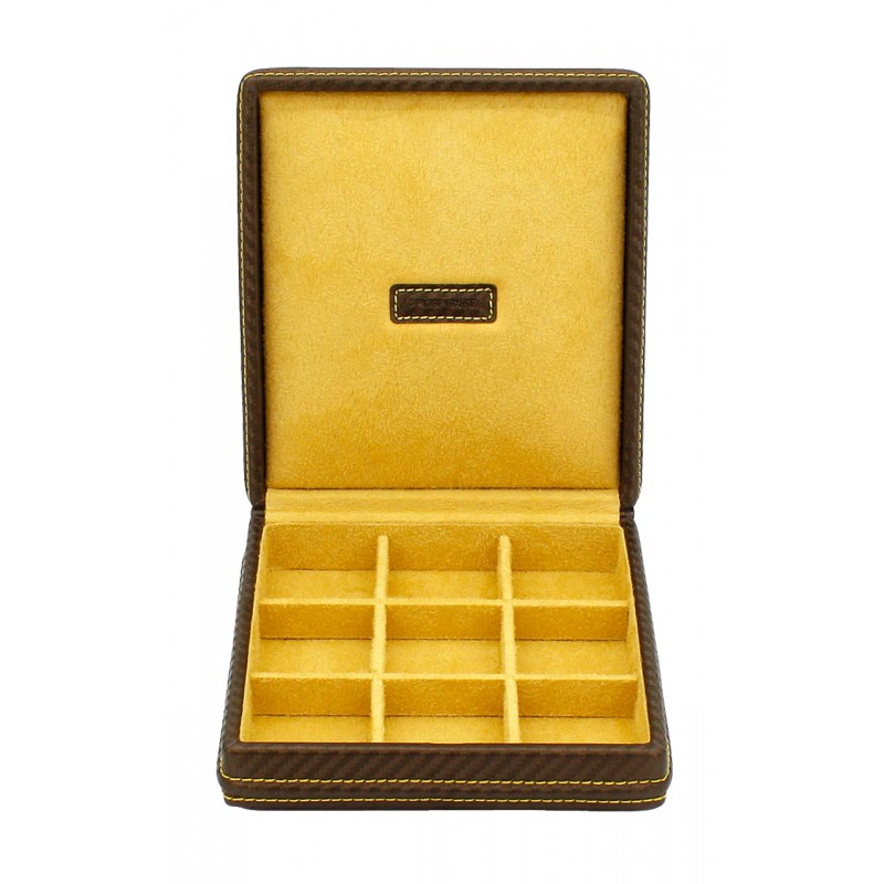 Friedrich Lederwaren Kazeta na manžetové knoflíčky Friedrich Lederwaren Carbon 32053-8