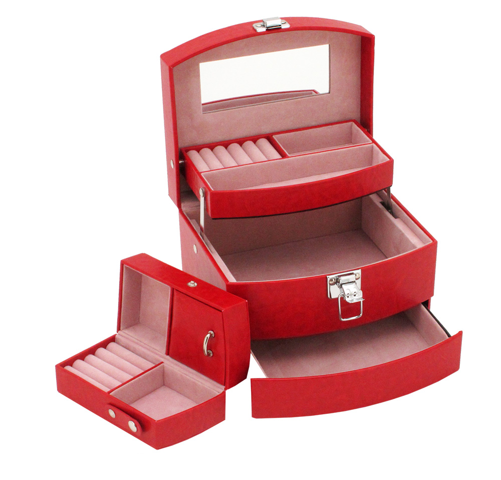 Šperkovnice JK Box červená SP-250-A7N