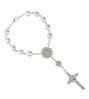 Náramek perlový růženec YL005 Silver