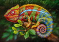 Puzzle 1000 dílků Chameleon