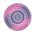 Kulatá plážová deka - Mandala 