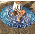 Kulatá plážová deka - Mandala 