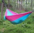 Houpací síť Hamaka Parachute Tyrkysová-růžová
