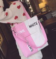 Kabelka Miranda Pink White