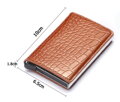 Pouzdro na karty a bankovky Cardslide Croco Light brown 