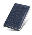 Pouzdro na karty a bankovky Cardslide Croco Blue