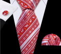 Vánoční sada kravata, kapesníček a manžetové knoflíčky V124