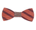 Dřevěný motýlek Miranda Striped