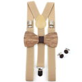 Set motýlek, kšandy a knoflíčky Miranda M469 Brown