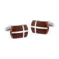 Palisandr manžetové knoflíčky s křížkem