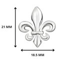 Manžetové knoflíčky Lilie AM179 Silver