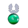 Ozdoba na knoflíčky košile Green Cristal