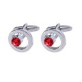 Manžetové knoflíčky Miranda s krystalem MK500 Red