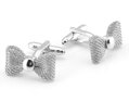 Manžetové knoflíčky Motýlek MK3381 Silver