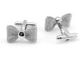 Manžetové knoflíčky Motýlek MK3381 Silver