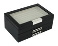 Dřevěná kazeta na manžetové knoflíky Miranda 4120-108 Black