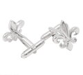 Manžetové knoflíčky Lilie AM179 Silver