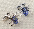 Manžetové knoflíčky Spider C0238 modré