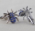 Manžetové knoflíčky Spider C0238 modré