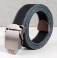 Opasek Army Canvas Black - Gray