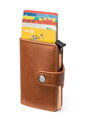 Pouzdro na karty a bankovky Cardslide AM0151 Light Brown