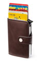 Pouzdro na karty a bankovky Cardslide AM0151 Dark Brown