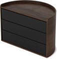 Otočný organizér na kosmetiku Umbra MOONA Black