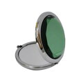 Kosmetické zrcátko 890554 zelený krystal Silver