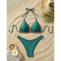 Elegantní zelené dvoudílné bikiny 6602