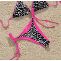 Dvoudielne plavky Leopard S242 Pink