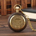 Kapesní hodinky Antique Wooden Watch P2138