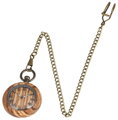 Kapesní hodinky Antique Wooden Watch KW2030