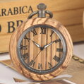 Kapesní hodinky Antique Wooden Watch KW2030