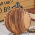 Kapesní hodinky Antique Wooden Watch KW2030