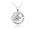 Minet Stříbrný náhrdelník Zodiac JMAS940
