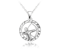 Minet Stříbrný náhrdelník Zodiac JMAS940