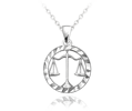 Minet Stříbrný náhrdelník Zodiac JMAS940