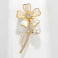 Brož Gold Flower AM304