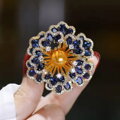 Brož Gold Flower AM345