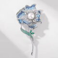 Brož Silver Flower AM622