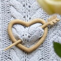 Brož Wooden Heart