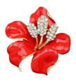 Brož Red Flower BP0006R