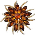 Brož Miranda Brown Flower K4437