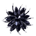 Brož Miranda Black Flower K4439